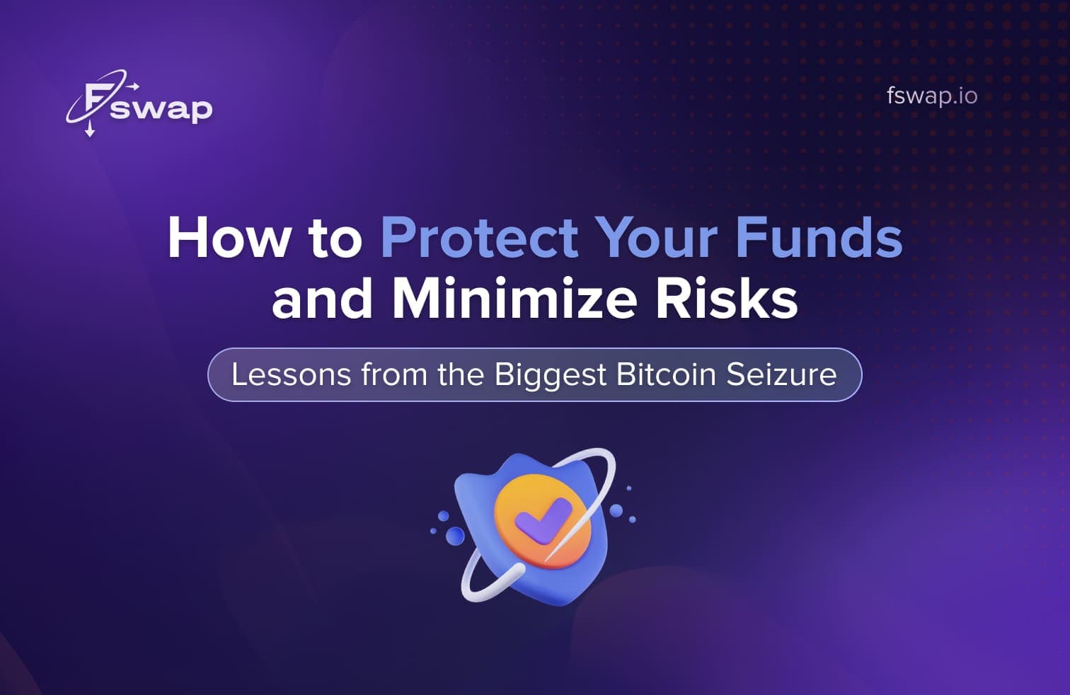 bitcoin seizure, biggest bitcoin seizure, crypto confiscation, bitcoin security, crypto asset protection, how to protect your crypto, crypto risk management, bitcoin custody, private keys, not your keys not your coins, self-custody wallet, hardware wallet, crypto safety tips, protect bitcoin holdings, crypto hacks prevention, blockchain transparency, on-chain tracking, crypto regulations 2025, crypto compliance, anti money laundering crypto, AML crypto, secure crypto exchange, non custodial swap, instant crypto swap, Fswap, crypto exchange Fswap, fswap.io, swap bitcoin safely, crypto trading security, diversify crypto portfolio, crypto risk diversification, secure crypto storage, cold wallet vs hot wallet, crypto tax reporting, safe crypto transactions, privacy crypto wallet, how to keep crypto safe, crypto wallet backup, digital asset security, protect crypto funds, crypto safety 2025, crypto awareness, secure crypto swaps