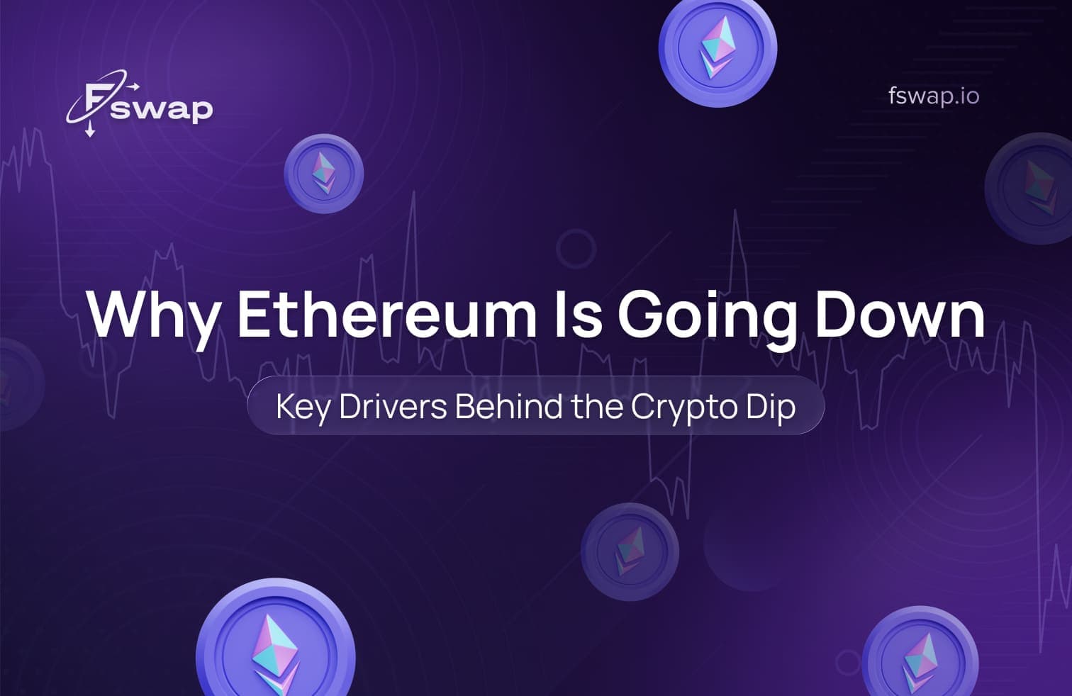 why ethereum is going down, why is ethereum down today, ethereum price drop, ethereum price analysis, crypto market crash today, why is crypto down, crypto market decline, cryptocurrency volatility, crypto winter, macroeconomic factors and crypto, inflation impact on crypto, interest rates and crypto market, risk-off sentiment, bitcoin market influence, ethereum gas fees, high gas fees problem, ethereum competitors, ethereum vs solana, solana vs avalanche, blockchain competition, crypto liquidity, capital rotation in crypto, crypto-to-crypto exchange, Fswap, digital asset swaps, ethereum market share, crypto market cycles, bear market in crypto, crypto regulation, SEC regulation crypto, ethereum future outlook.