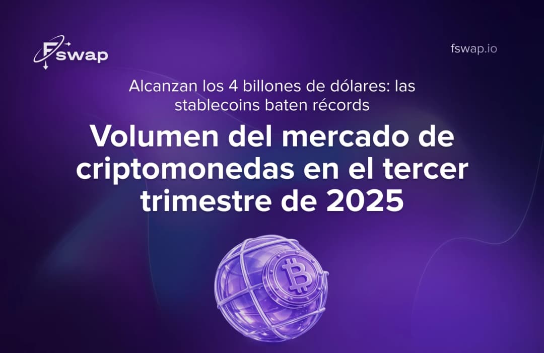 El volumen del mercado cripto en el tercer trimestre de 2025: alcanza los 4 billones de dólares y las stablecoins baten récords