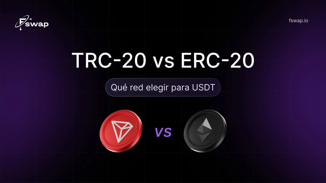 TRC-20 vs ERC-20: qué red elegir para USDT