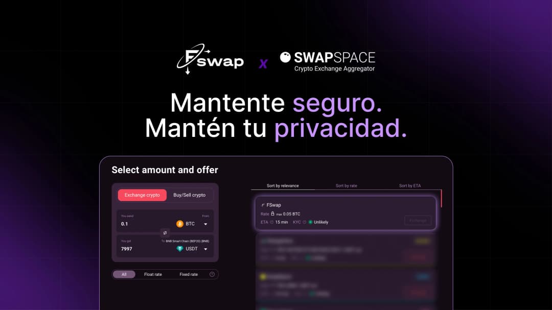 Alianza entre Fswap y SwapSpace | Más liquidez y acceso a intercambios cross-chain