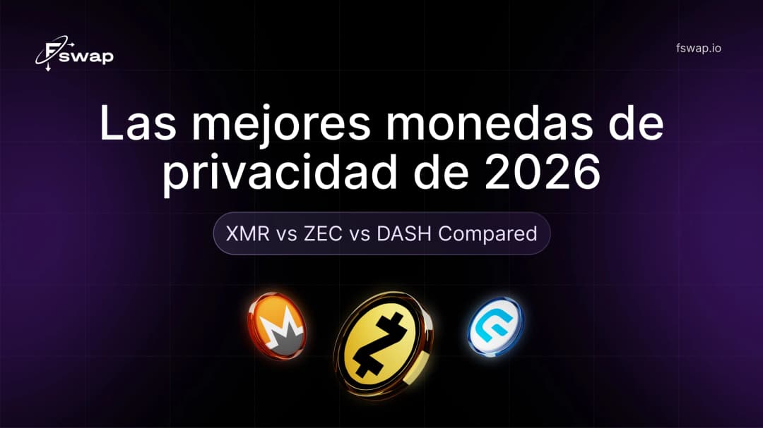 Las mejores monedas de privacidad de 2026: XMR vs ZEC vs DASH