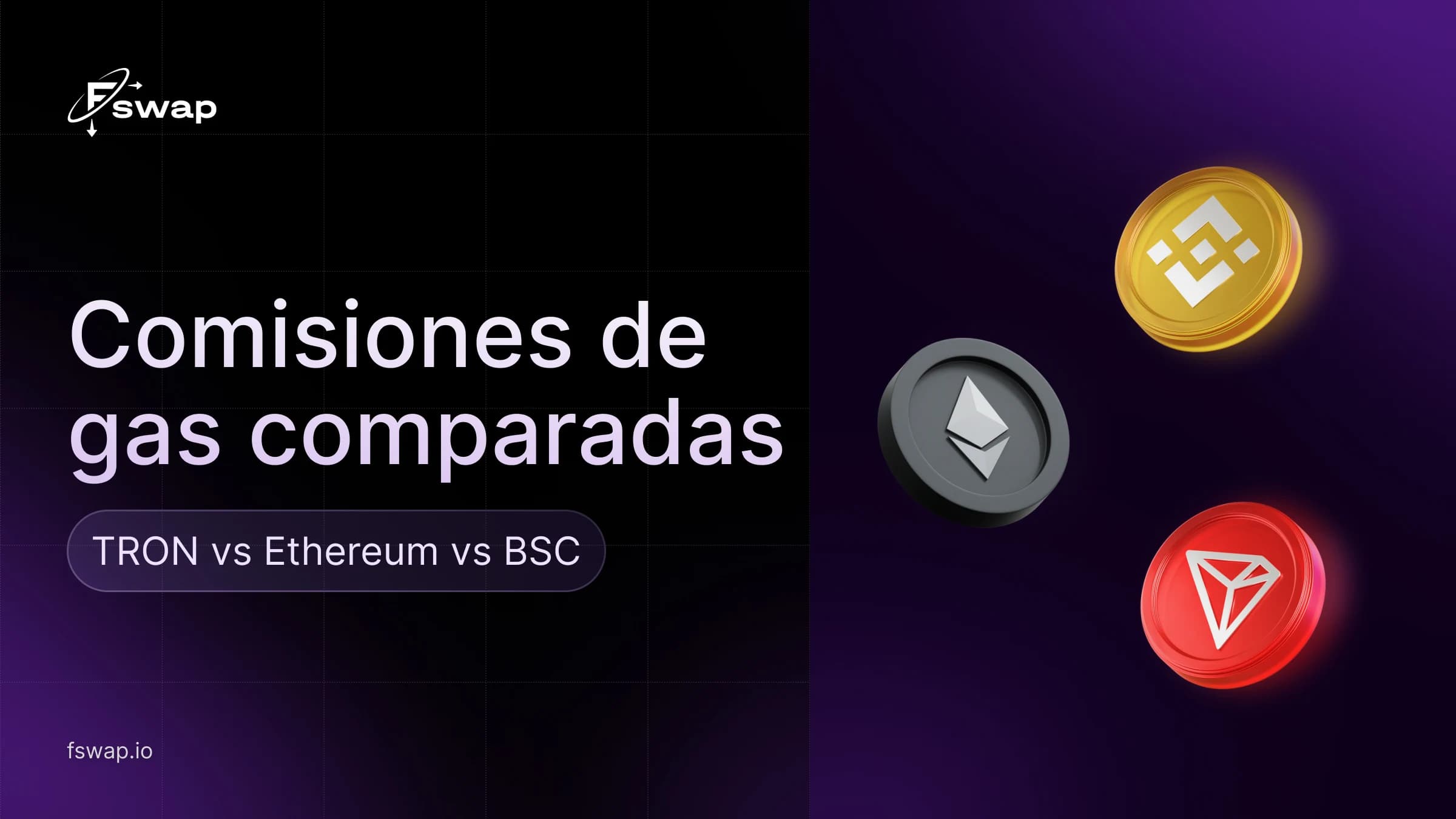 Comisiones de gas comparadas: TRON vs Ethereum vs BSC